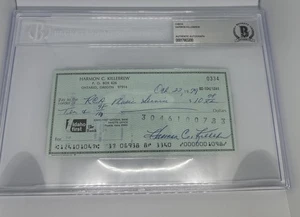 1979 Harmon Killebrew Minnesota Twins HOF Signed Check Beckett Authentic Auto - Picture 1 of 4