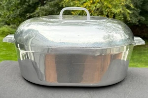 Tostador ovalado vintage GHC MAGNALITE con tapa y remache 13 cuartos Hecho en USA - Imagen 1 de 20