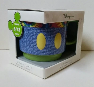TAZZA Mickey Mouse Memories Disney Store june impilabile stackable mug maclama - Immagine 1 di 4