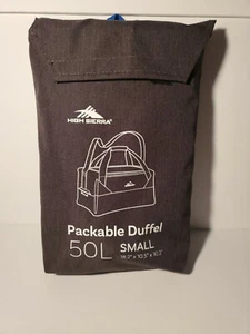 Foldable Duffel High Sierra 50L Packable Duffel Bag Gray Packable Travel Bag NEW - Picture 1 of 3