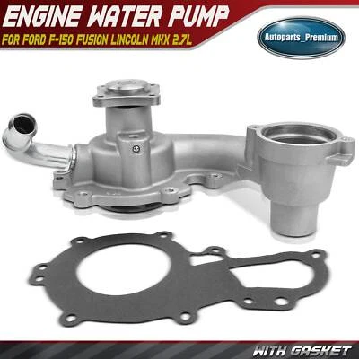 Engine Water Pump with Gasket for Ford F-150 15-16 Fusion Edge Lincoln MKX  2.7L - Image 1 of 4