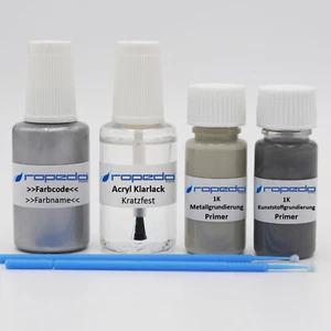 Paint pen set for VW LR7H / X3 INDIUM GRAY 20ml + clear paint 20ml + 2x10ml primer - Picture 1 of 1