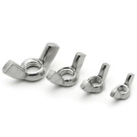 PACK OF 6 BRIGHT ZINC PLATED WING NUTS METRIC M12 COARSE THREAD BUTTERFLY BZP * 