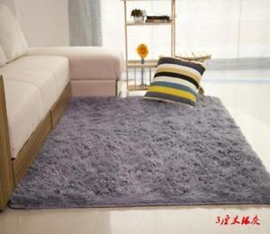 Shaggy Fluffy Rugs Anti-Skid Area Rug Dining Room Carpet Home Bedroom Floor Mat 