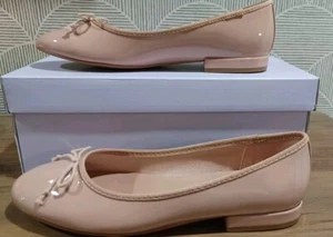 Madden Girl Nude Patent Ballet Flat Shoes Size 6.5 - Picture 1 of 5
