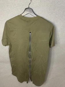 Camicia Divided By H&M full zip leggera verde oliva camicia top manica corta - Foto 1 di 4