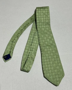 IZOD Green Geometric Tie Men’s Classic 59" x 3.5" Preppy Vibrant Statement - Picture 1 of 6