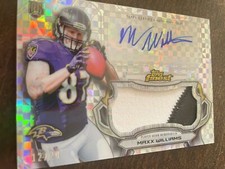 2015 Finest #AJRR-MW Maxx Williams Autographed Jumbo Relic Refractors
