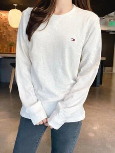 Tommy Hilfiger Mens Thermal Crew Neck Long Sleeve Oatmeal Heather 09T3585 285 - Picture 1 of 8