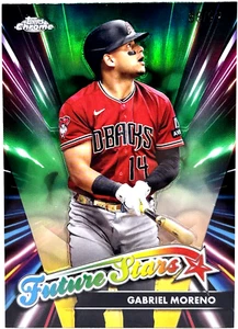 2024 Topps Cromo - Gabriel Moreno Future Stars Refractor Verde/99 Diamondbacks - Imagen 1 de 3