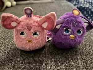 McDonald’s Furby X 2 Pink And Purple Plush Soft Toy Happy Meal - Picture 1 of 2