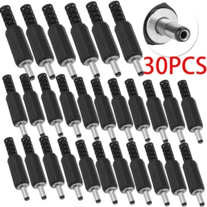 30PCS 1.35mm x 3.5mm Male DC Power Plug Socket Jack Connector Adapter - Picture 1 of 10