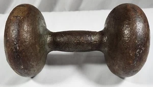 Vintage 20 Pounds BunHead Cast Iron Dumbbell - Picture 1 of 6