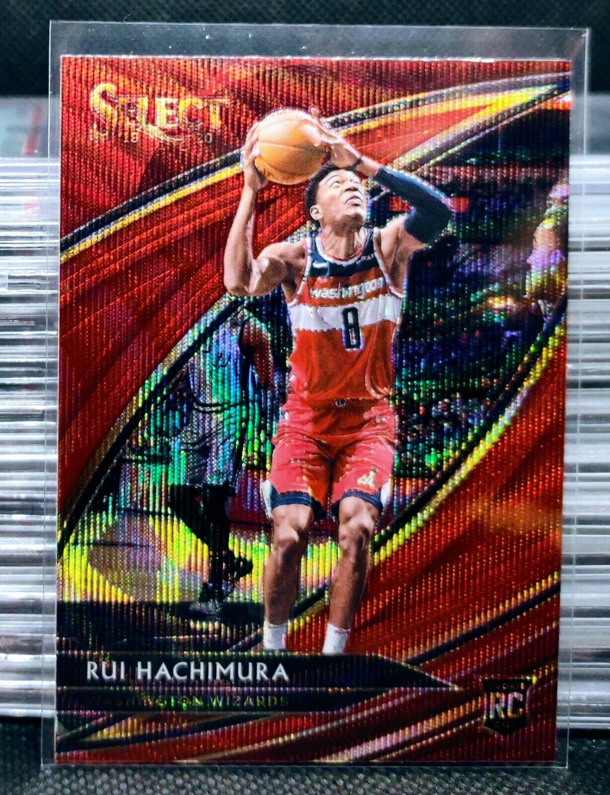 RUI HACHIMURA ROOKIE Red Wave Prizm 2019-20 Select COURTSIDE SSP #265 Lakers!