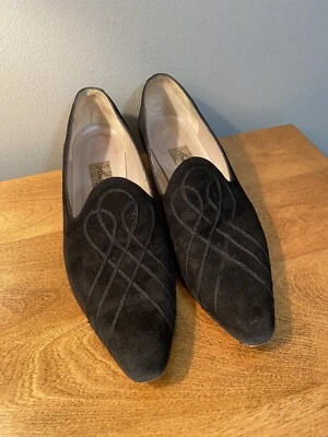 Amalfi Pillow Italy Feminino 8 Salto Preto Camurça - Imagem 1 de 3