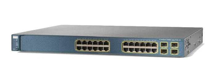 Conmutador Ethernet Gigabit PoE 24 puertos Cisco Catalyst WS-C3560G-24PS-S Foto 1 de 1