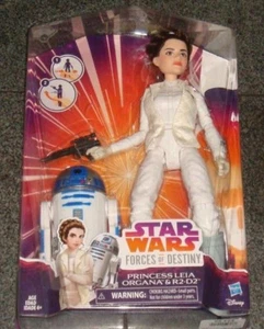 Figura Muñeca Star Wars Fuerzas del Destino Princesa Leia y R2-D2 Hoth Empire Back - Imagen 1 de 2