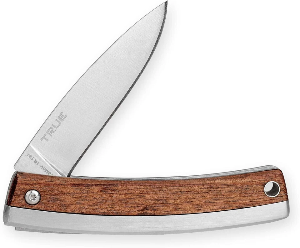 NEW TRUE UTILITY TU6905 Classic Series Gentleman's Pocket Knife Wood Handle  - Image 1 of 4