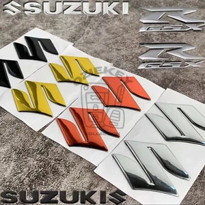2Pcs S Logo Motorcycle Sticker 3D For SUZUKI Sticker S Logo 3D Tank Decal Emblem - Picture 1 of 5