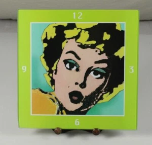 Glas Ziffernblatt - Marilyn Monroe - ca. 30x30x0,5 cm. - ca. 875 Gramm /79 - Bild 1 von 12