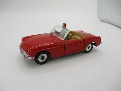 Meccano Ltd. Dinky Toys #113-G MGB SPORTS CAR. RESTORED TO RARE RED. NM CODE3 - Image 1 of 4