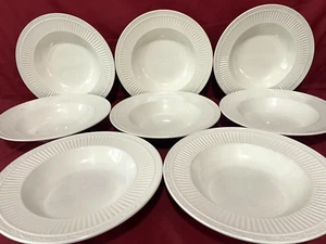 Mikasa Italian Countryside DD900 Set Of 8 White Rimmed Soup/Pasta Bowls 9 1/4" - Picture 1 of 2