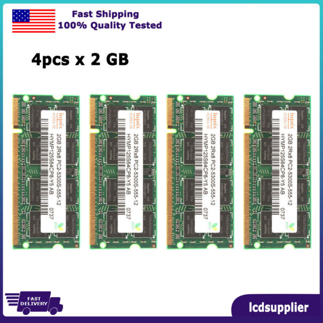 PC2-5300 DDR2-667 Computer Memory (RAM) 8 GB Total Capacity for