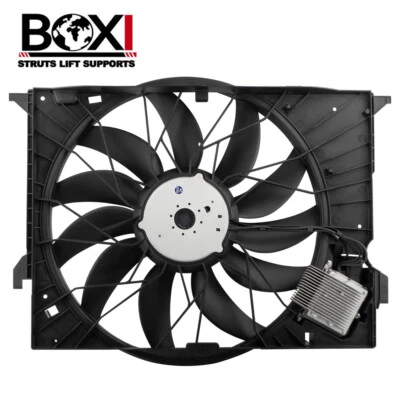 Radiator Cooling Fan Assembly For Mercedes-Benz W211 C216 W221 CL600 CL63 AMG - Image 1 of 4