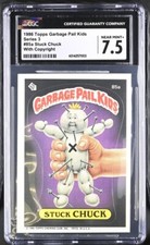 1986 Garbage Pail Kids #85a Stuck Chuck SERIES 3 VINTAGE CGC 7.5 NM+ W/Copyright