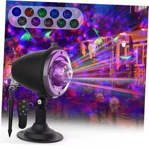 Outdoor Halloween Weihnachtsbeleuchtung Projektor, 2 in 1 Wasserwelle Laser Aurora - Bild 1 von 7