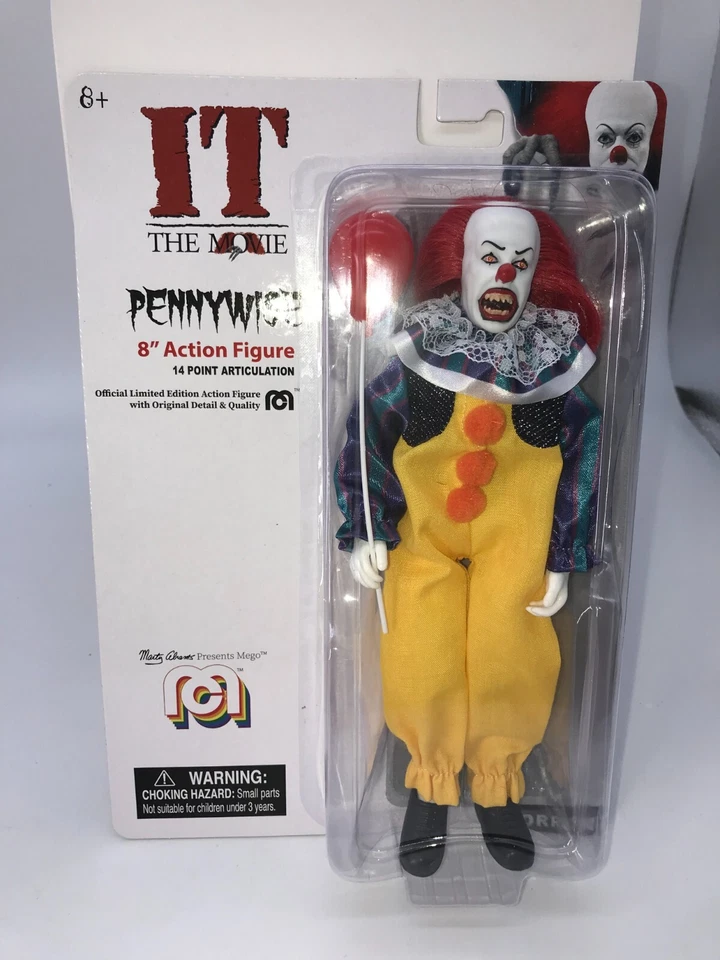Mego Horror It The Movie Pennywise Clown Action Figure 8 Inch 1990