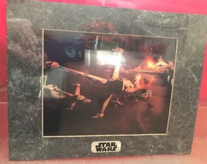 De Colección Star Wars Chromart Coleccionistas Especiales Edición Ala B Escena de Lucha Estampado Certificado de Autenticidad 1990 - Imagen 1 de 4