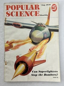 Popular Science Magazine - Aug 1949 - Aviation - Automobiles - Inventions - News - Picture 1 of 2