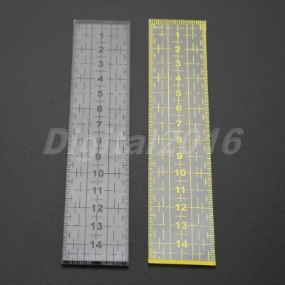 1Pc Acrylic Plate Rectangle Clothing Design Quilting Cutting Patchwork Ruler - Image 1 of 4