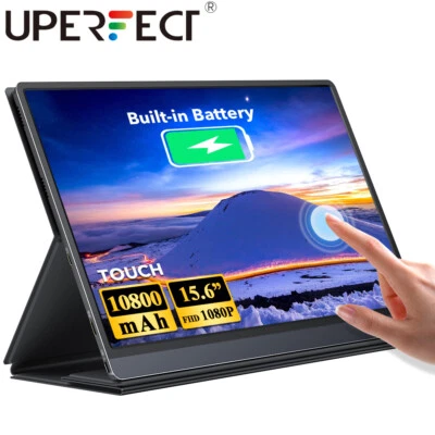 UPERFECT Touchscreen Monitor 15.6" 1920x1080 Portable Monitor Laptop PC Monitor - Image 1 of 4