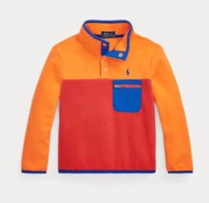 🔥$115🔥Polo Ralph Lauren Boys' Color-Blocked Fleece Pullover (Size 5) - Picture 1 of 2