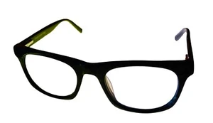 Jones New York Mens Plastic Soft Rectangle Eyewear Frame,  J229 Black 48mm - Picture 1 of 12