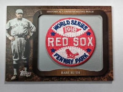 2009 Topps Legends #LPR-102 BABE RUTH 1918 World Series Commemorative Patch - Image 1 of 4