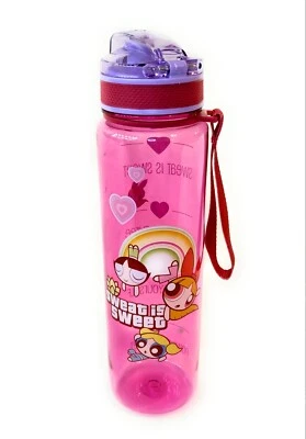 THE POWERPUFF GIRLS 1pc Cartoon Graphic Water Bottle, Pink  - Image 1 of 4