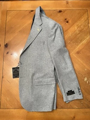 Made In USA  44L Pure Cashmere Sportcoat, Jos Bank Blazer  100% Cashmere Beige - Image 1 of 4