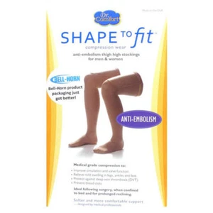 Anti Embolism Thigh Stockings 18mmHg Compression Closed Toe Supports Surgery - Picture 1 of 6