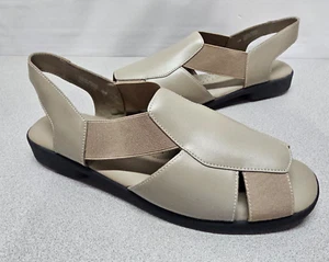 New in Box G Wiz Maggie Womens Shoes Flats Elastic Strap Sandal Size 12 Taupe - Picture 1 of 10