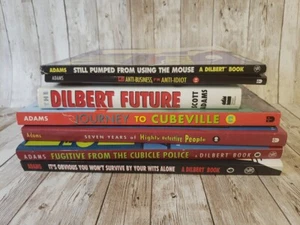 7 Book Lot - Dilbert Books - Scott Adams - Comic Strip Office Cubicle Work Humor - Imagen 1 de 16