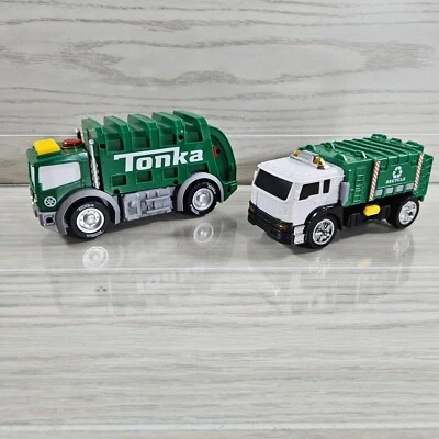 Tonka & Unbranded Recycling Truck Lot of 2 Lights Sounds Works! - Image 1 of 4