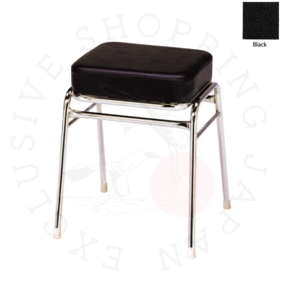 Arcade Game Stool Chair Taito VIWLIX Thick Cushion Type Leather Black Japan Made - Image 1 of 4