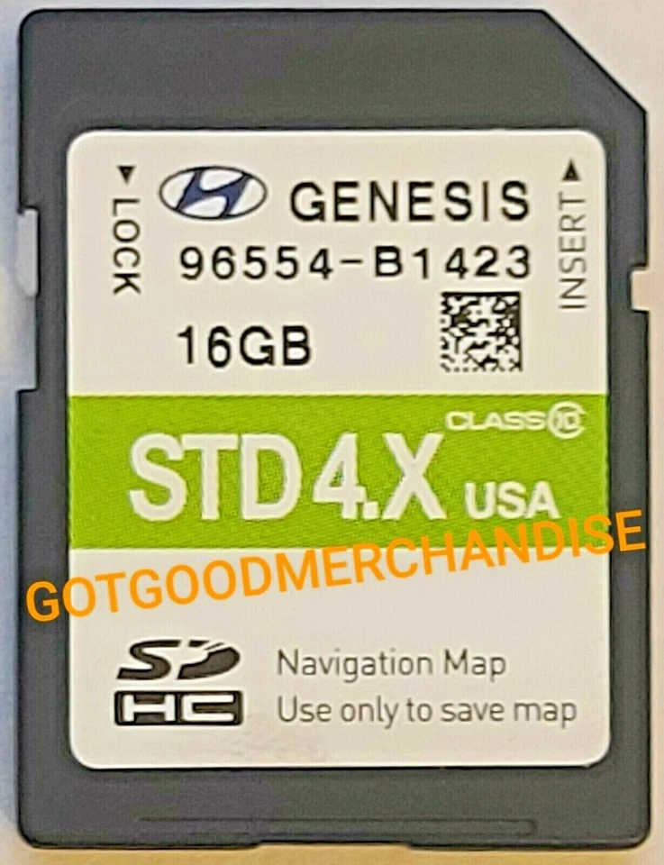 2015 HYUNDAI GENESIS SEDAN NAVIGATION GPS MAP SD CARD MAP OEM 96554-B1423 OEM - Image 1 of 1