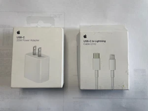Adaptador de corriente USB-C Apple 20W con cable USB-C a Lightning (2M) - Caja abierta - Imagen 1 de 1