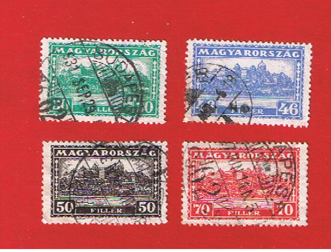 Hungary #418-421  VF used   Palace   Free S/H - Image 1 of 1