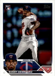 2023 Topps #372 Ronny Henriquez RC Minnesota Twins MLB Rookie Baseballkarte - Bild 1 von 2