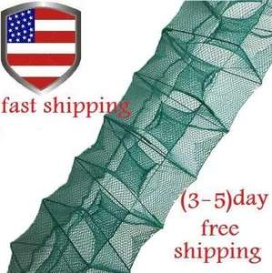  Crayfish Trap Crawdad Crawfish Trap Fishing Net Foldable Crab Minnow - Picture 1 of 9